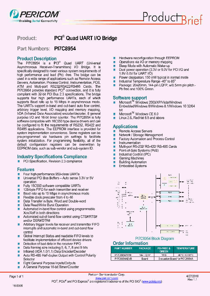 PI7C8954AFHE_8951078.PDF Datasheet