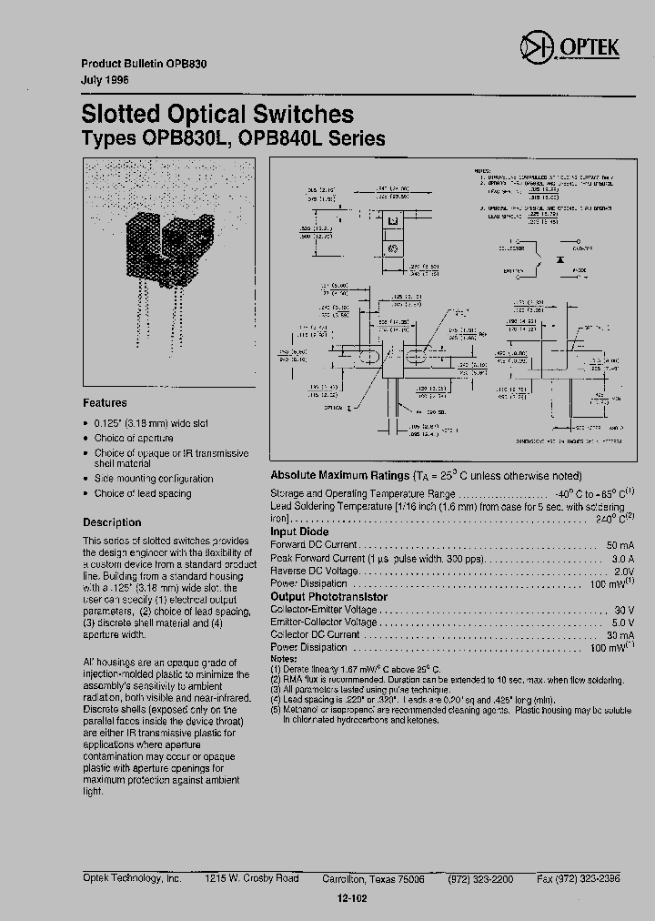 OPB840L_8951609.PDF Datasheet