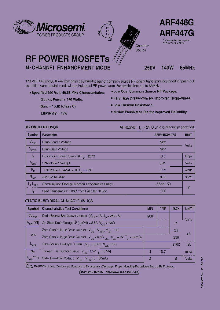 ARF446G_8953298.PDF Datasheet