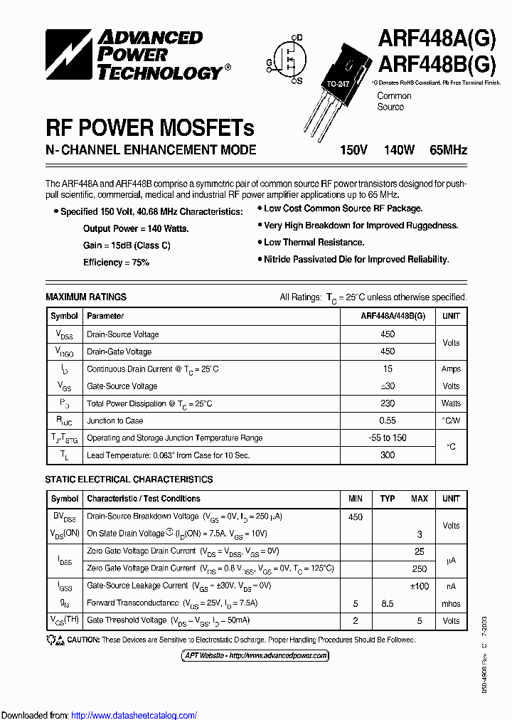 ARF448AG_8953300.PDF Datasheet