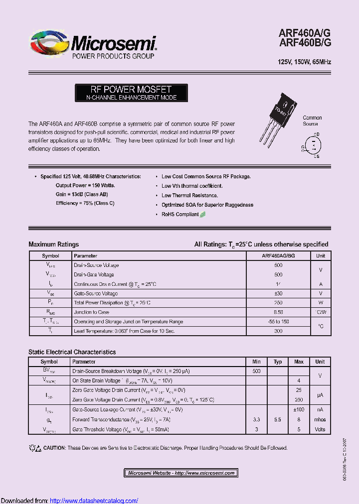 ARF460AG_8953304.PDF Datasheet