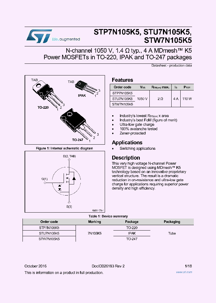 STW7N105K5_8952338.PDF Datasheet