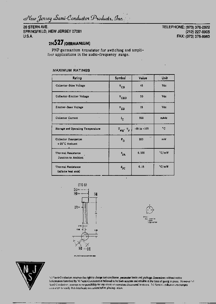 2N527_8952255.PDF Datasheet