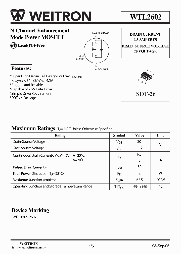 WTL2602_8953653.PDF Datasheet