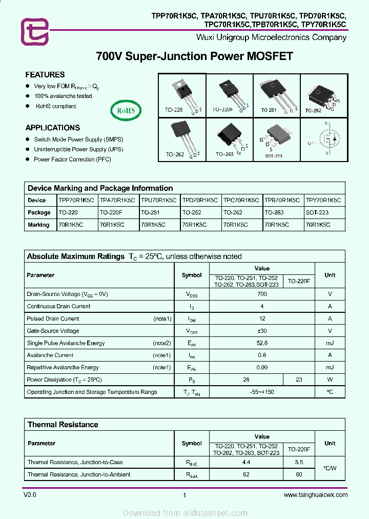 TPA70R1K5C_8953327.PDF Datasheet