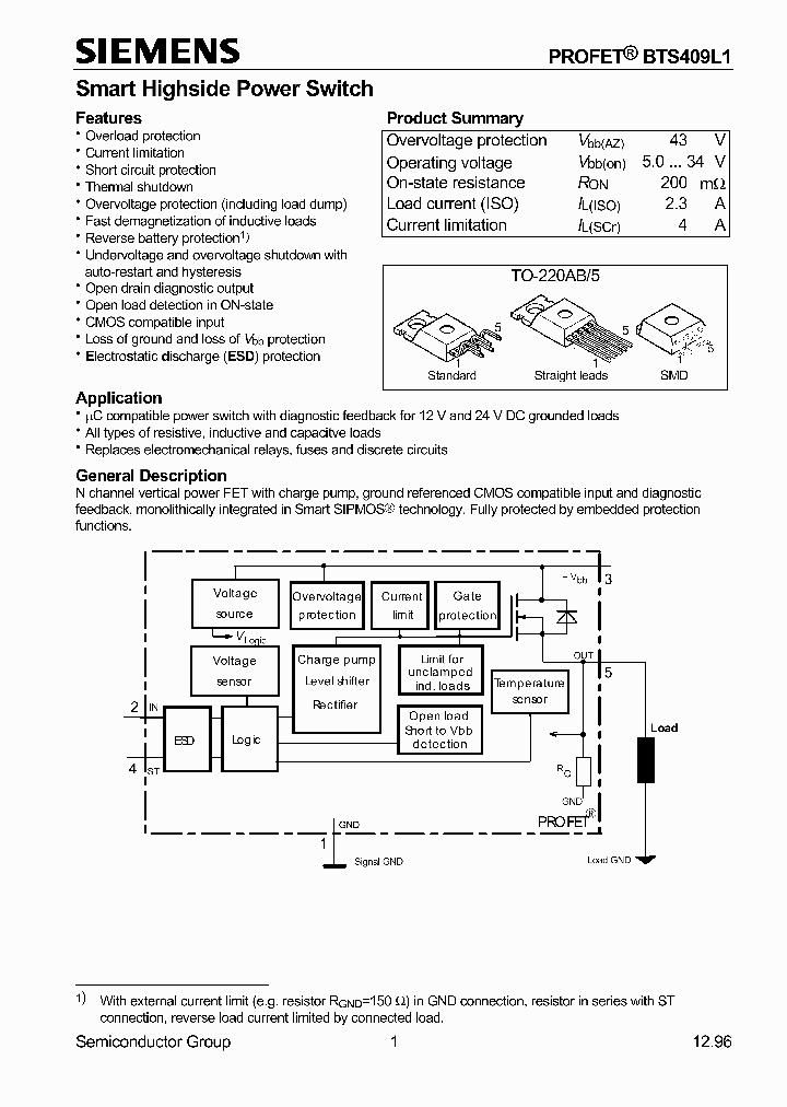 BTS409L1_8954718.PDF Datasheet