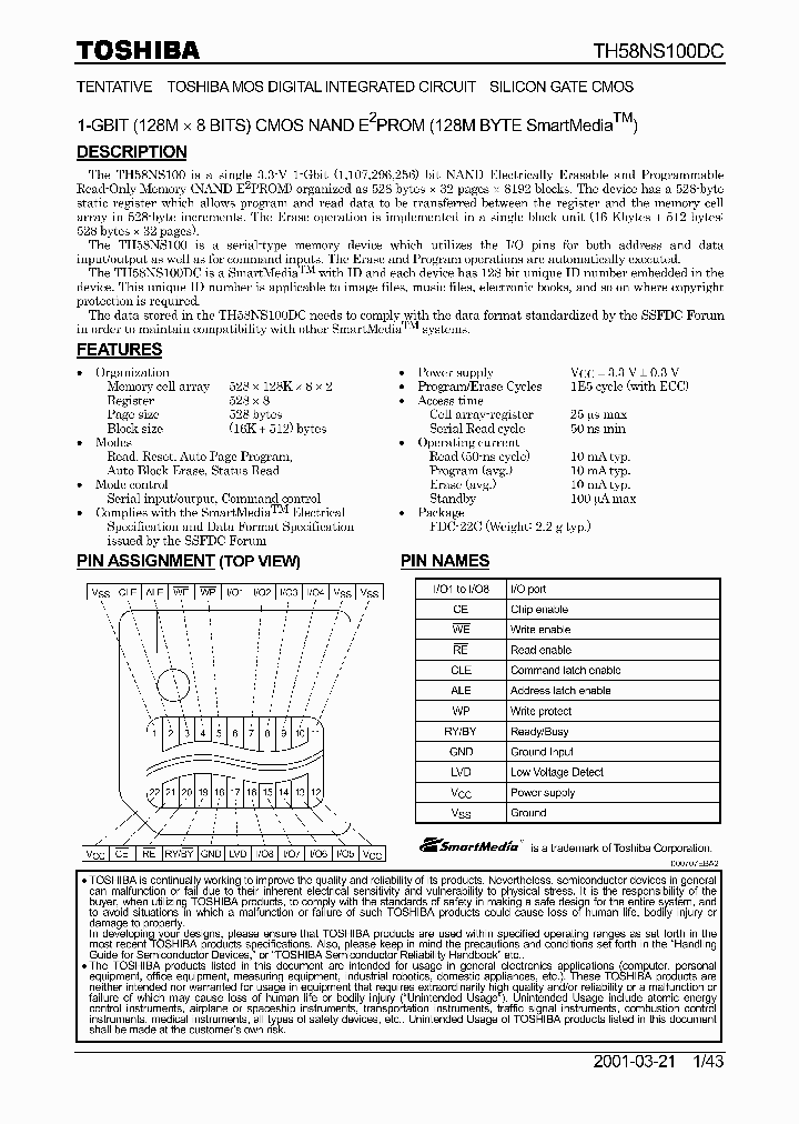 TH58NS100DC_8954990.PDF Datasheet
