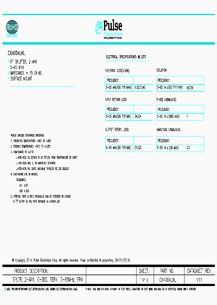 CX4004LNL_8955164.PDF Datasheet