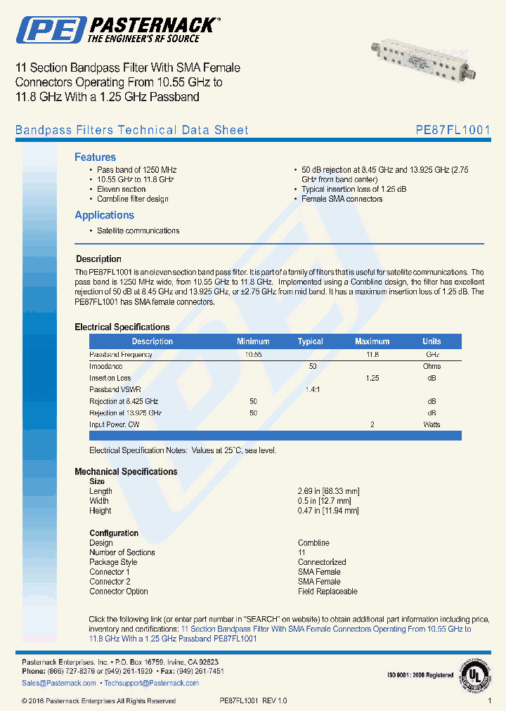 PE87FL1001_8955347.PDF Datasheet