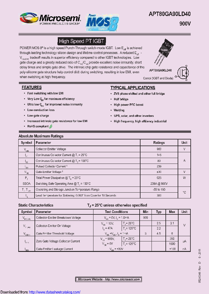 APT80GA90LD40_8956454.PDF Datasheet