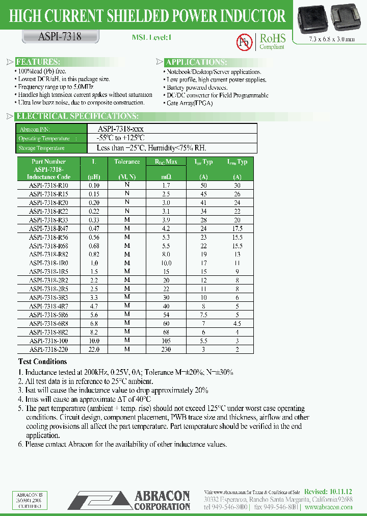ASPI7318_8956421.PDF Datasheet