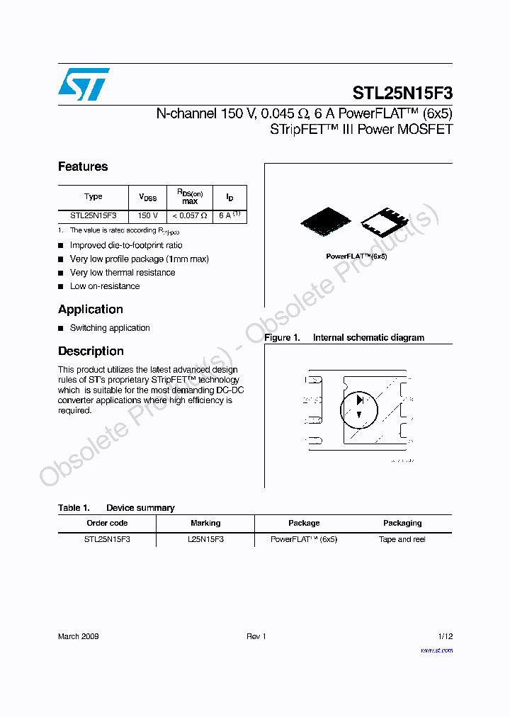 STL25N15F3_8956972.PDF Datasheet