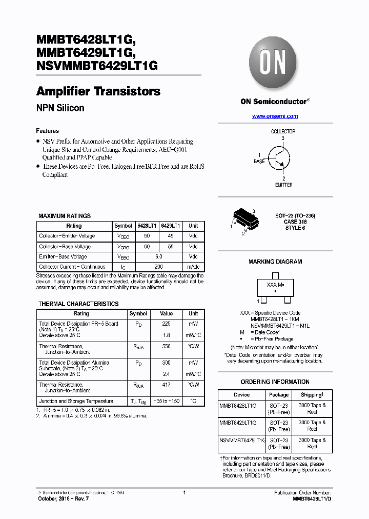 NSVMMBT6429LT1G_8957169.PDF Datasheet