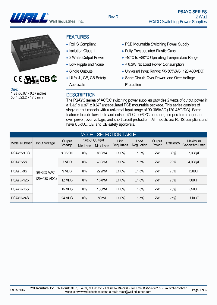 PSAYC-15S_8957414.PDF Datasheet