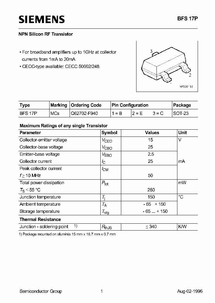 BFS17P_8957646.PDF Datasheet