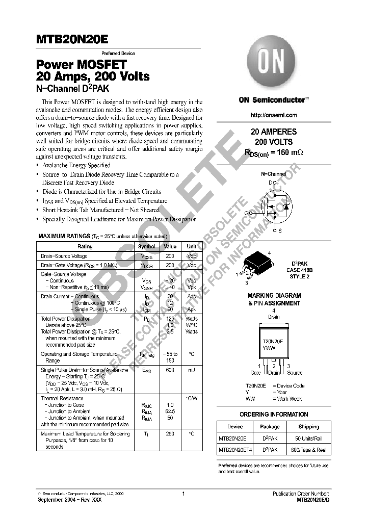 MTB20N20E_8957949.PDF Datasheet