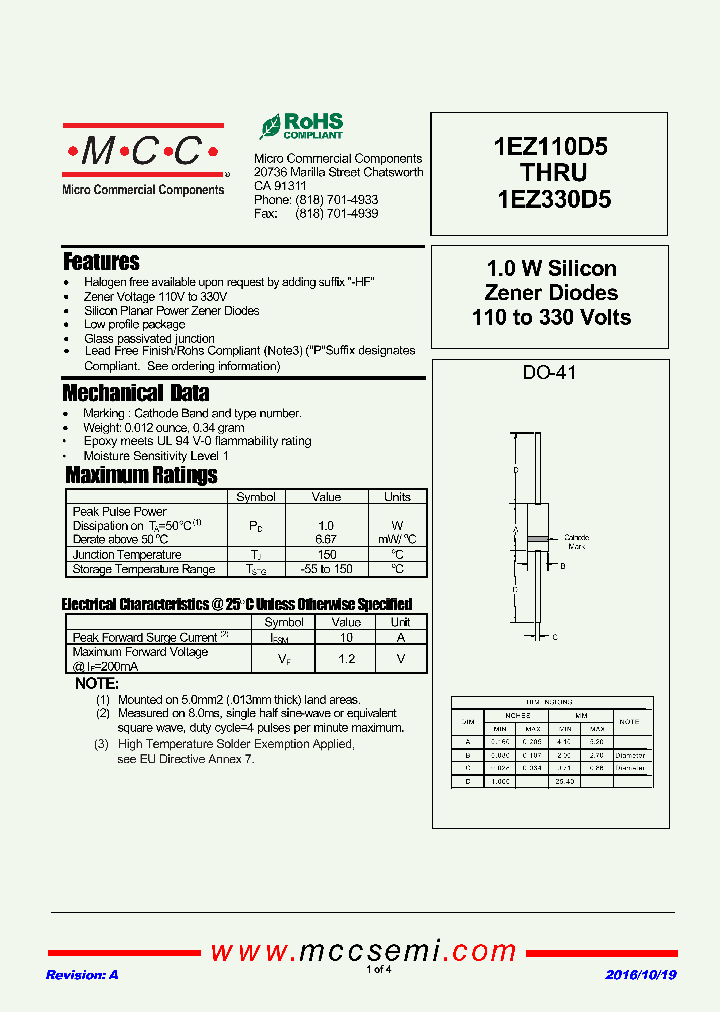 1EZ110D5_8958673.PDF Datasheet