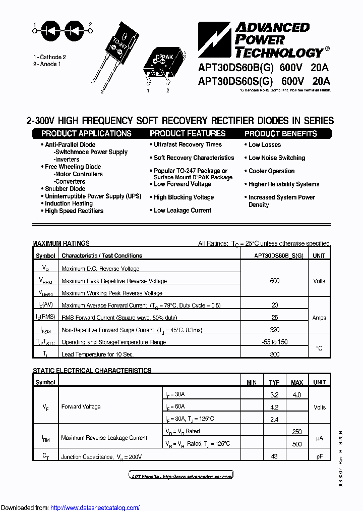 APT30DS60BG_8959000.PDF Datasheet
