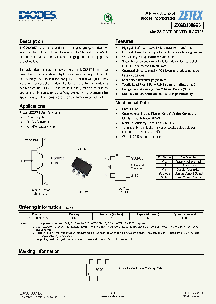 ZXGD3009E6_8959067.PDF Datasheet