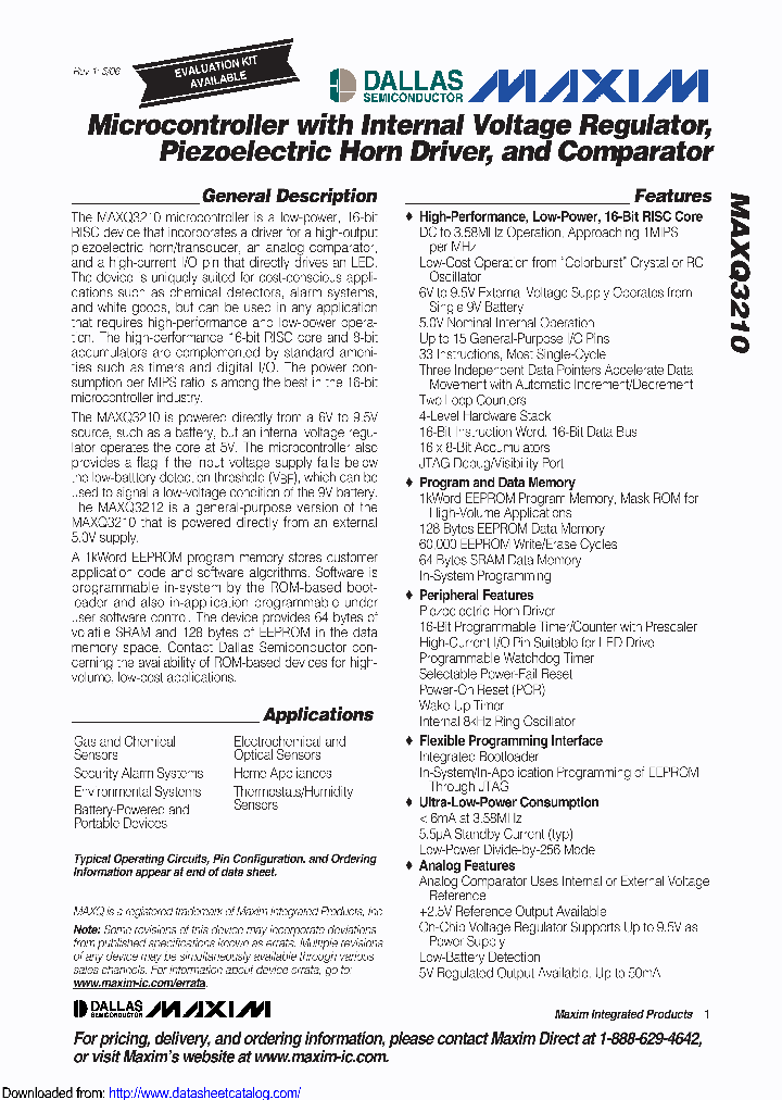 MAXQ3210_8959560.PDF Datasheet