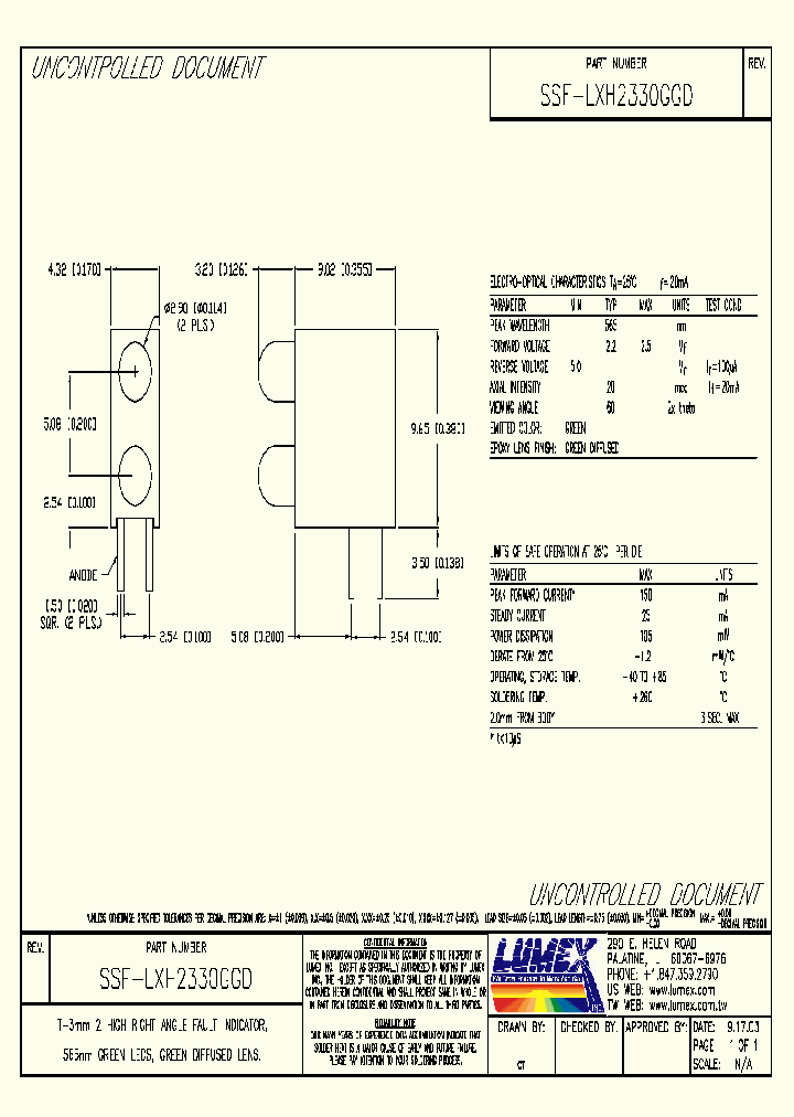 SSF-LXH2330GGD_8959601.PDF Datasheet
