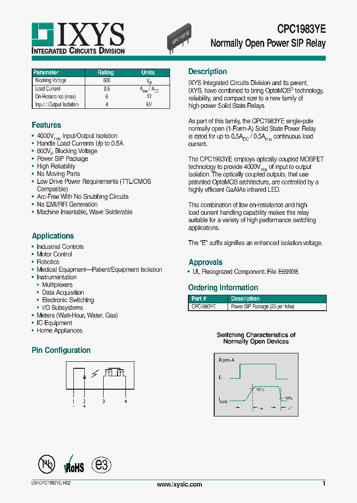 CPC1983YE_8960446.PDF Datasheet