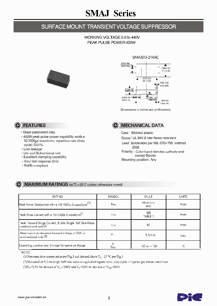 SMAJ_8960848.PDF Datasheet