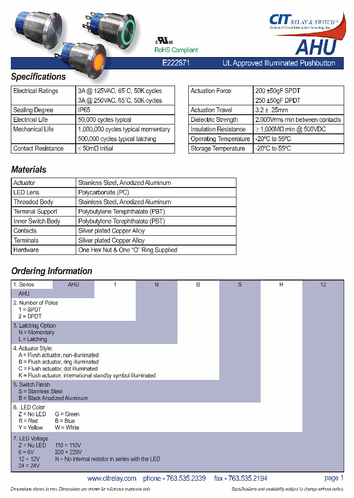 AHU1NBSB110_8961069.PDF Datasheet