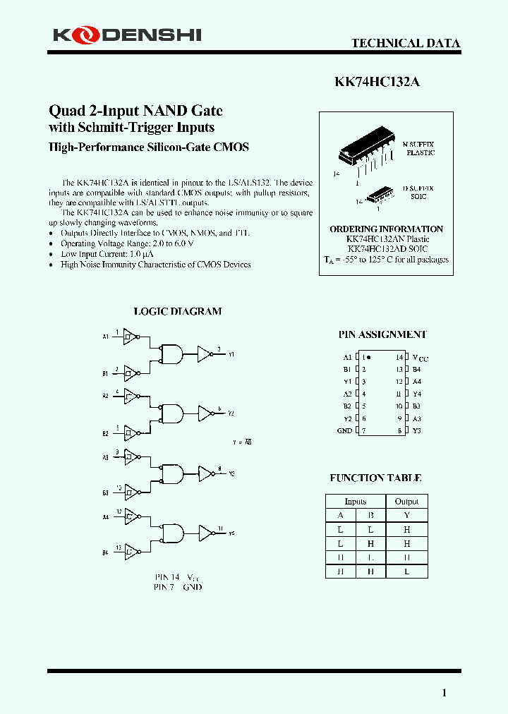 KK74HC132AN_8960992.PDF Datasheet