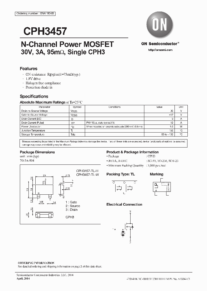 CPH3457-TL-W_8961231.PDF Datasheet