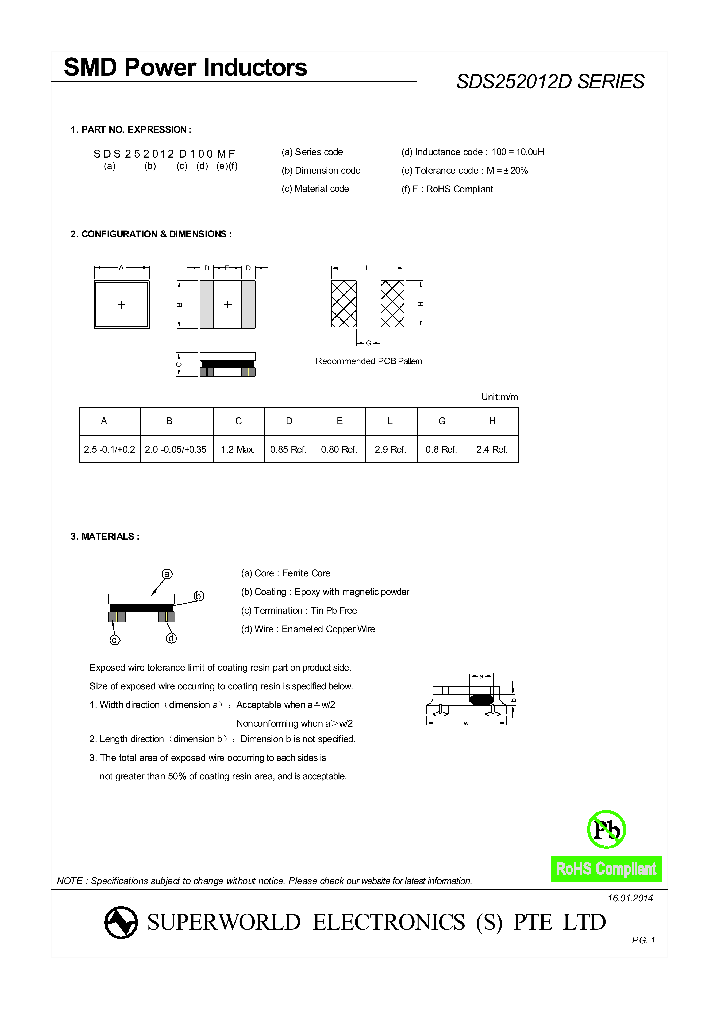 SDS252012D100MF_8961238.PDF Datasheet
