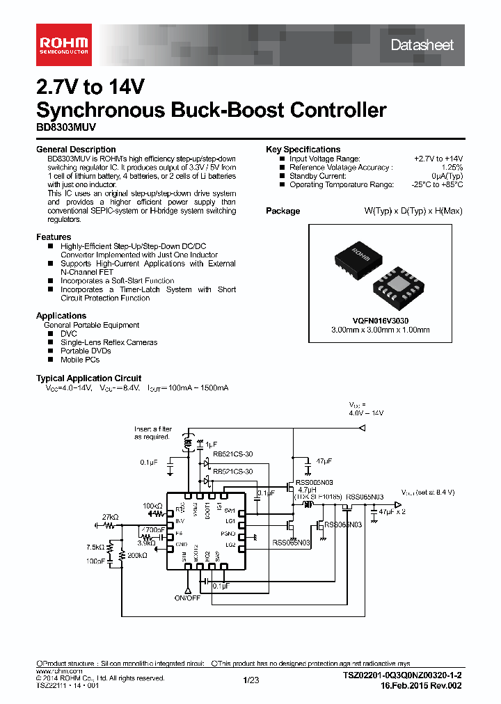 BD8303MUV_8961439.PDF Datasheet