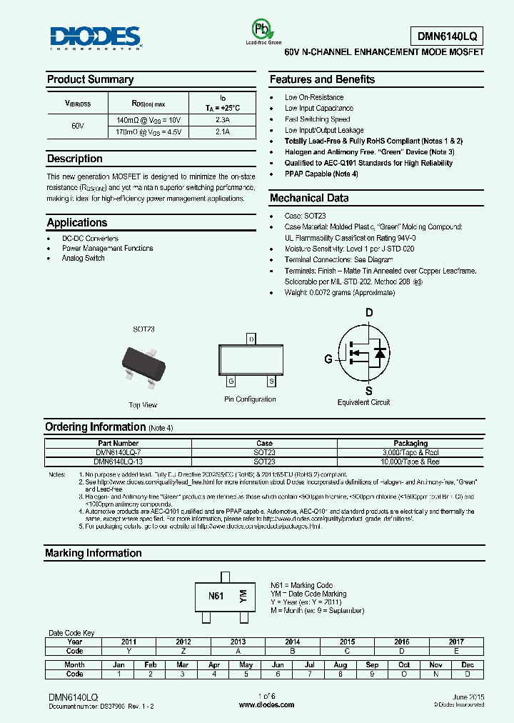 DMN6140LQ_8961610.PDF Datasheet