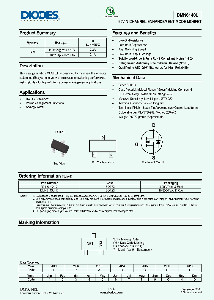 DMN6140L-15_8961613.PDF Datasheet