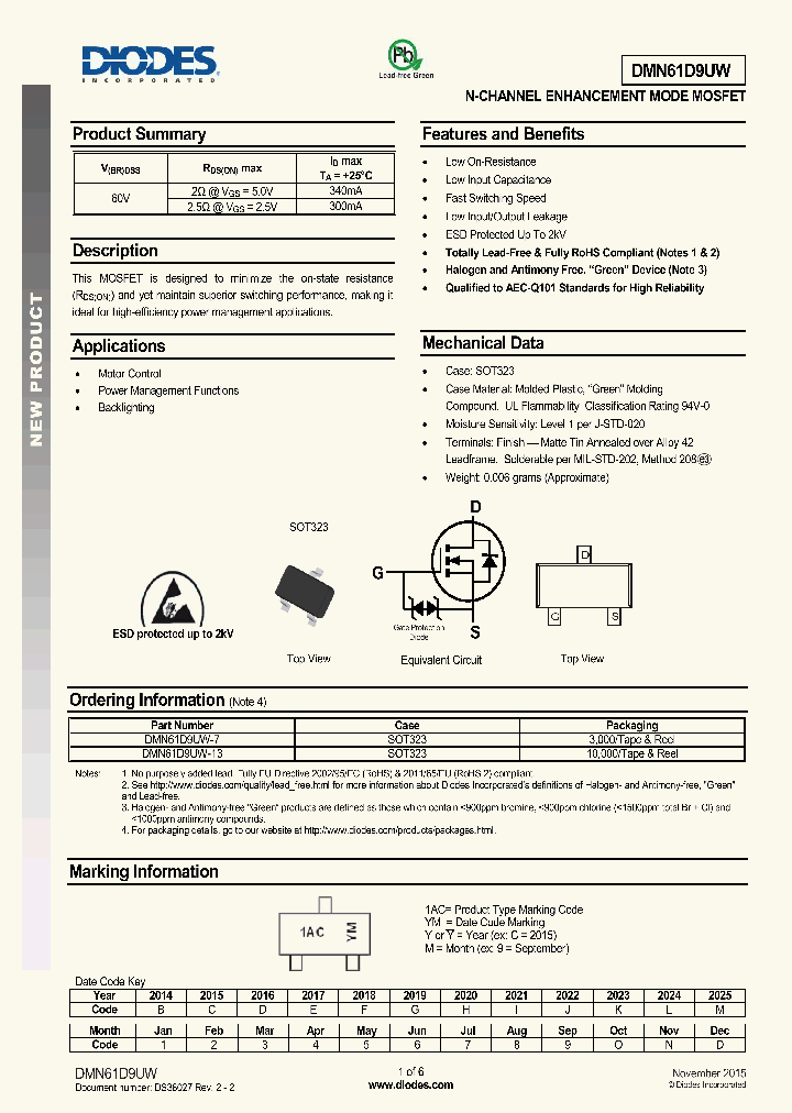DMN61D9UW-7_8961633.PDF Datasheet