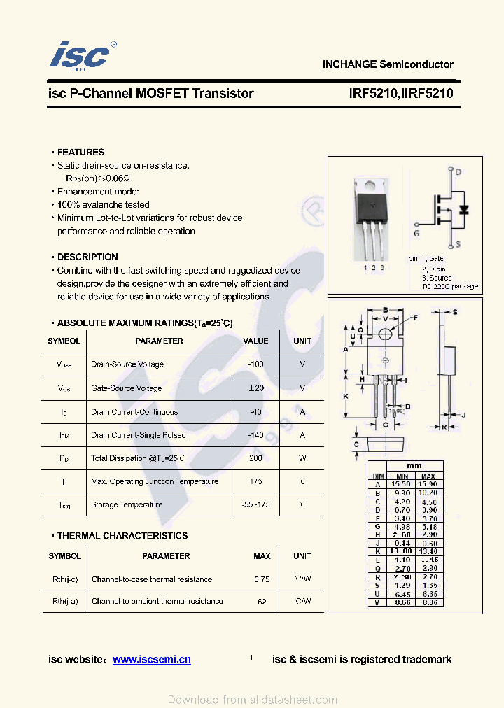 IIRF5210_8962377.PDF Datasheet