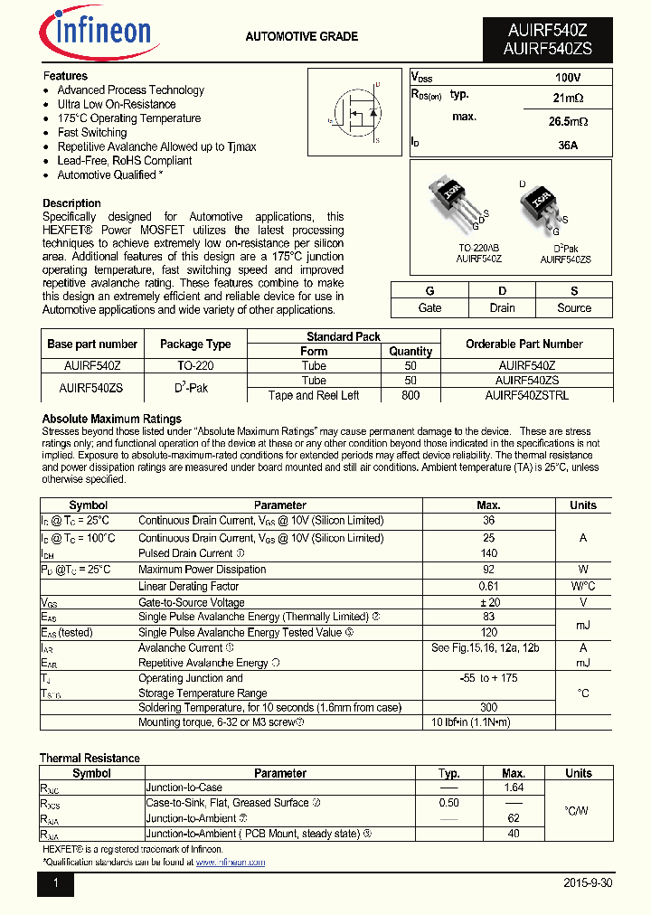 AUIRF540Z_8962383.PDF Datasheet