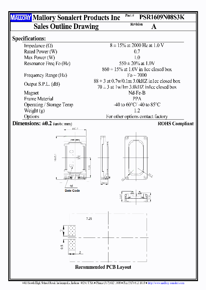 PSR1609N08S3K_8962528.PDF Datasheet