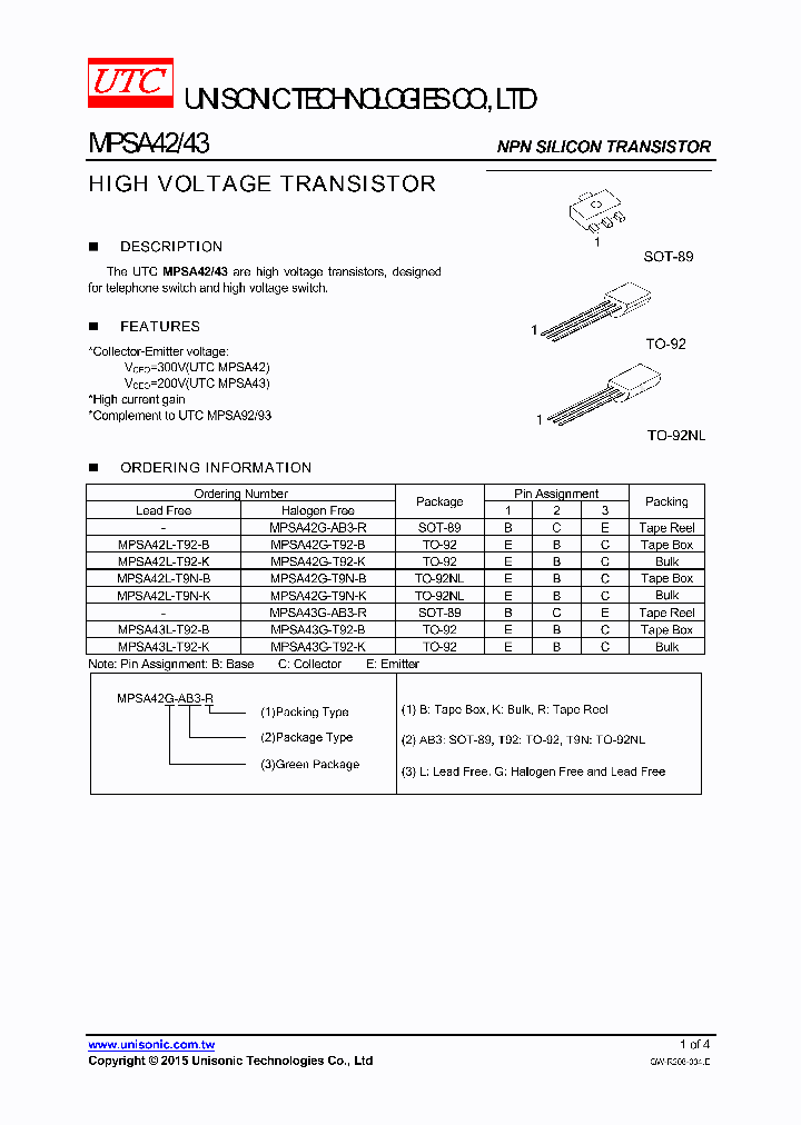MPSA42G-T9N-K_8963841.PDF Datasheet