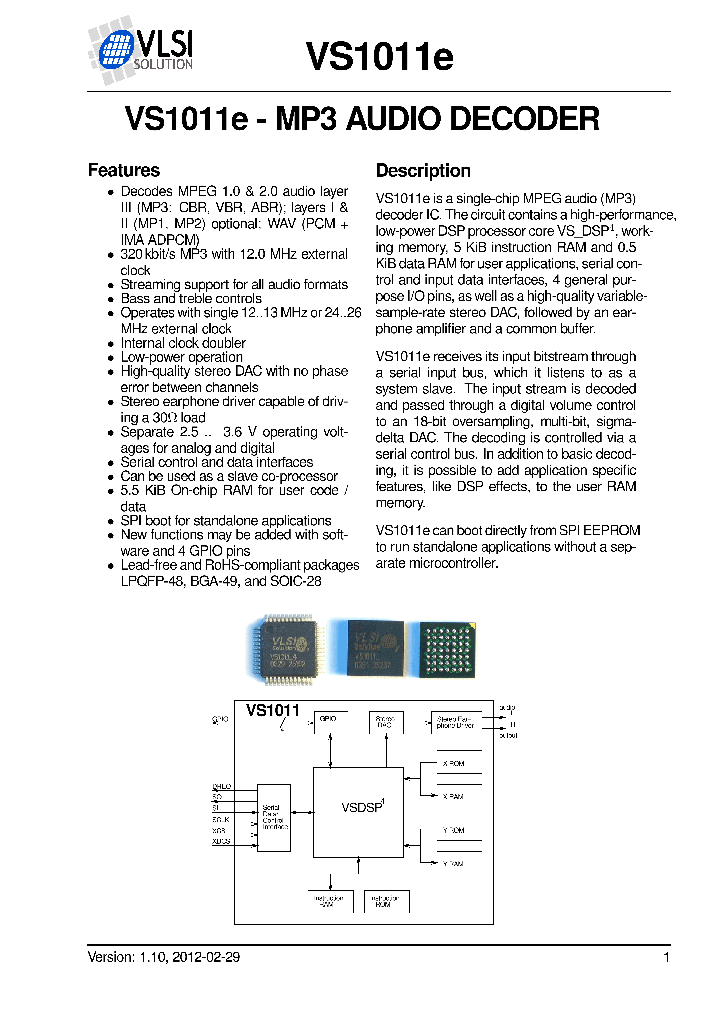 VS1011E_8964210.PDF Datasheet