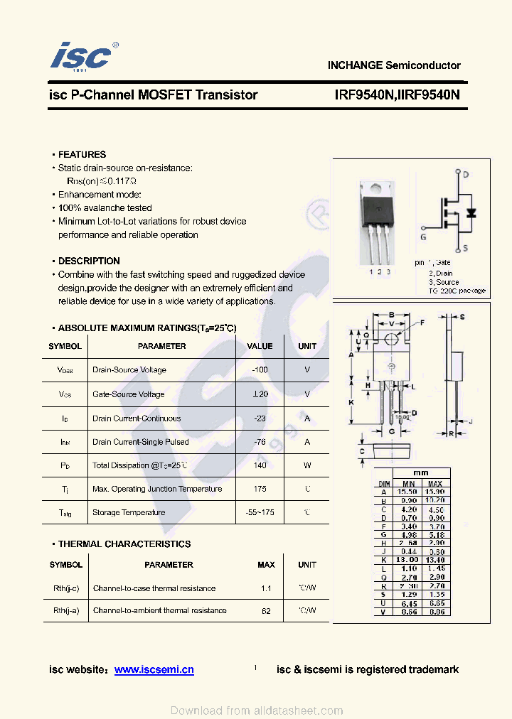 IIRF9540N_8964680.PDF Datasheet