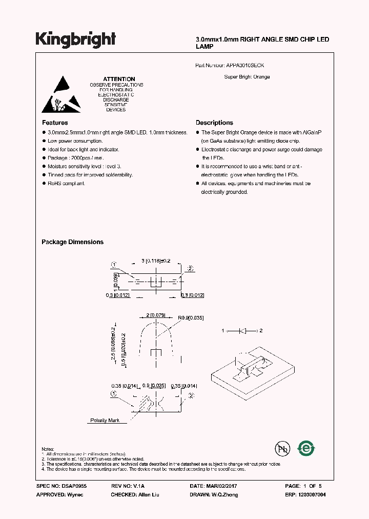 APPA3010SECK_8965118.PDF Datasheet