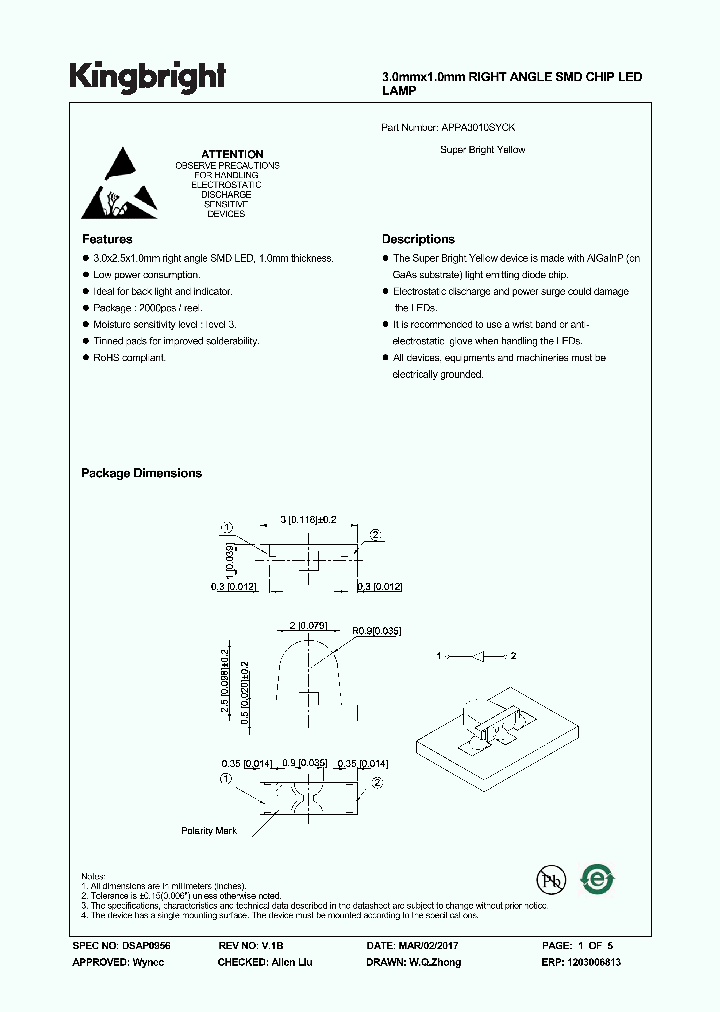 APPA3010SYCK_8965121.PDF Datasheet