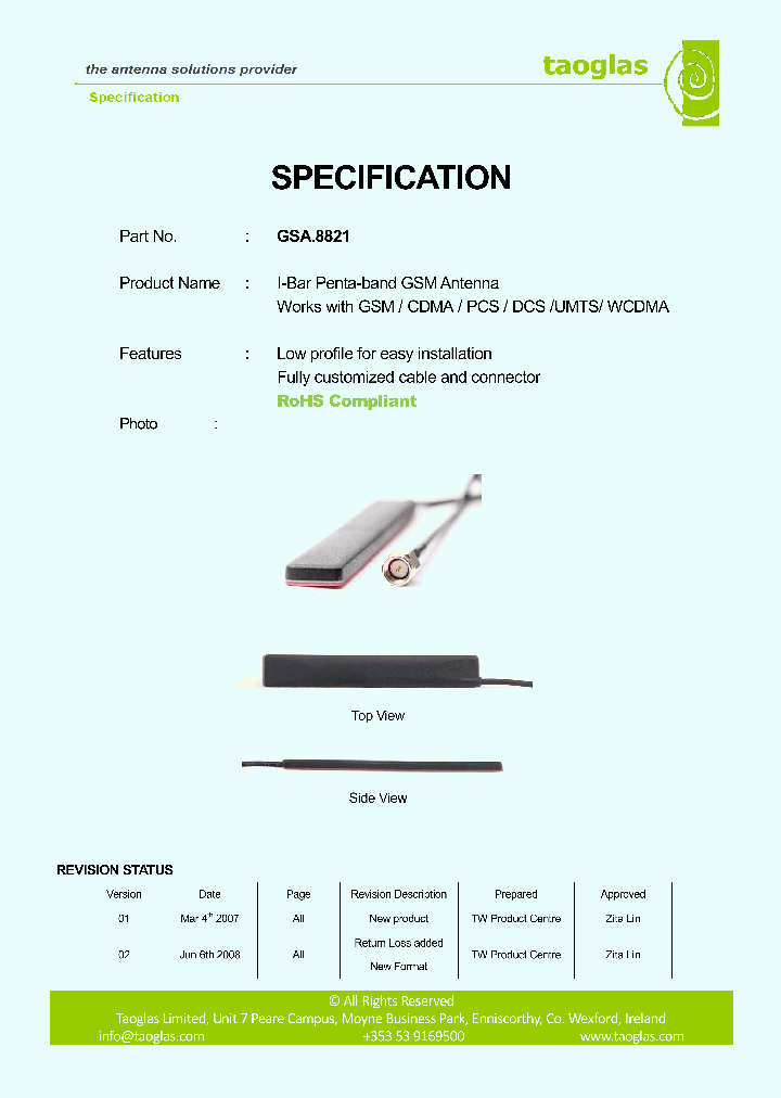 GSA8821_8965452.PDF Datasheet