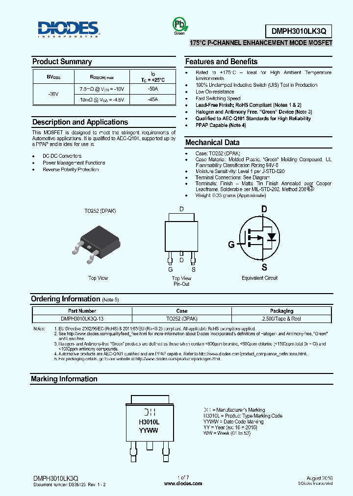 DMPH3010LK3Q-13_8965509.PDF Datasheet