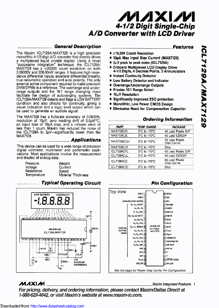 ICL7129ACQH-D_8965950.PDF Datasheet