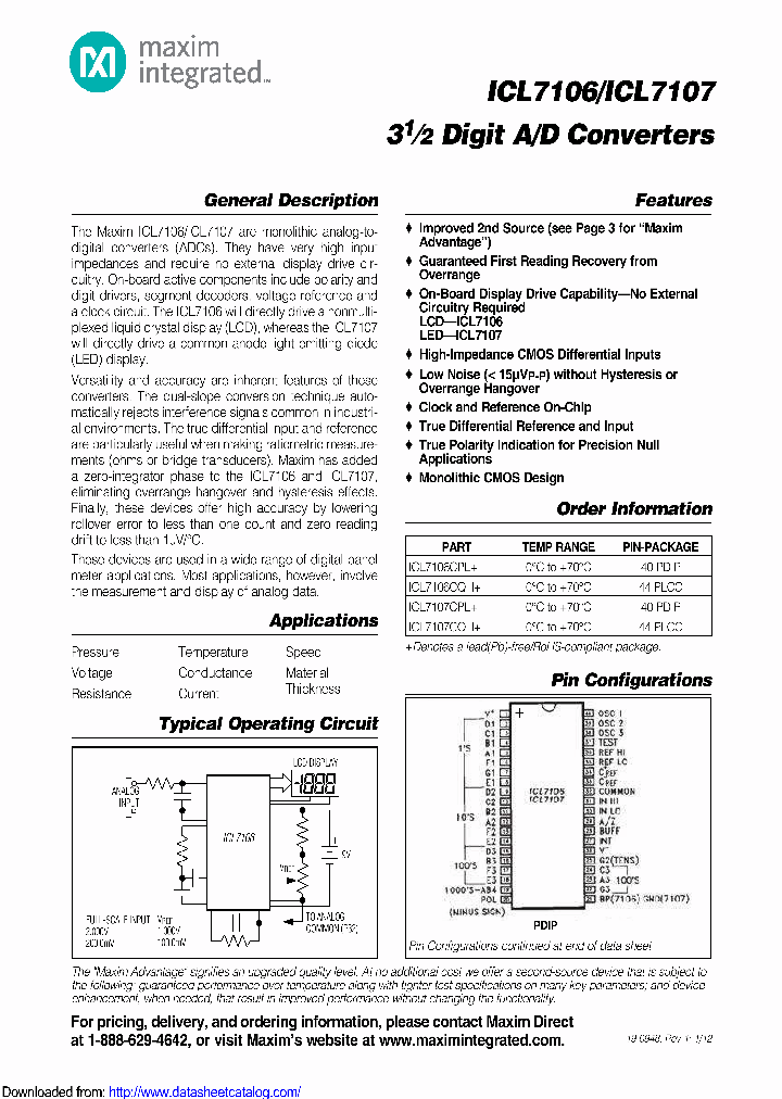 ICL7106CQH-D_8965946.PDF Datasheet