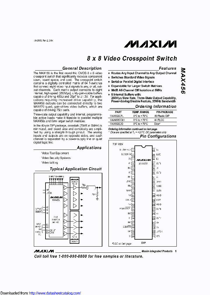 MAX456CQH-D_8965972.PDF Datasheet