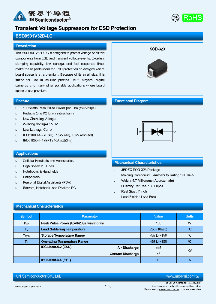 ESD0501V32D-LC_8966243.PDF Datasheet
