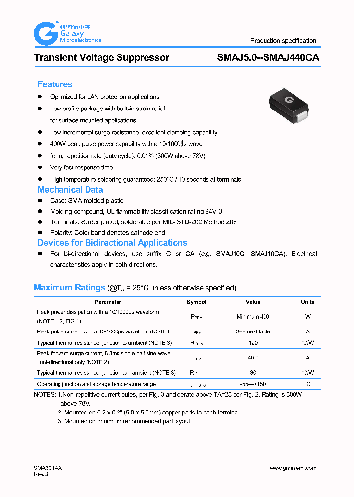 SMAJ175A_8966505.PDF Datasheet